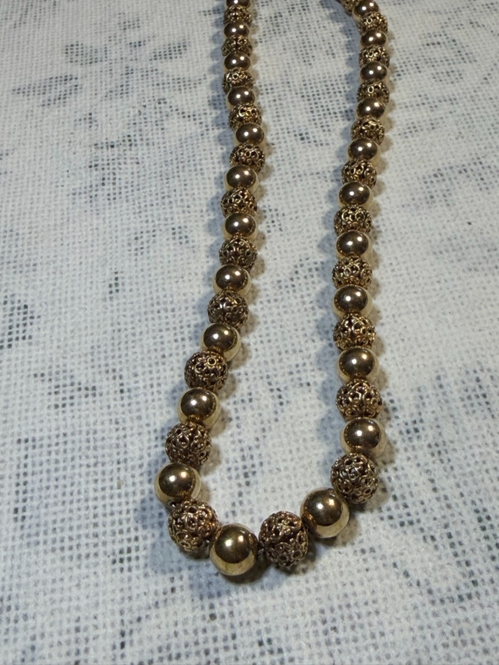 Elegant Gold Beaded Women’s Necklace by